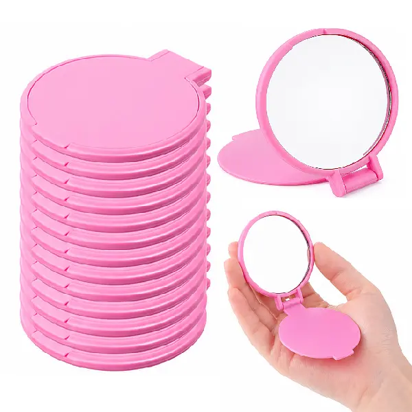 Espejos Para Personalizar Rosados * 12 Unidades