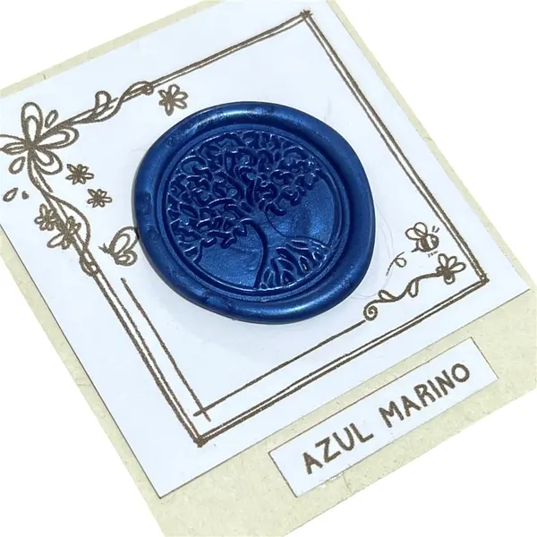 Cuentas De Lacre Azul Marino * 390 Pz