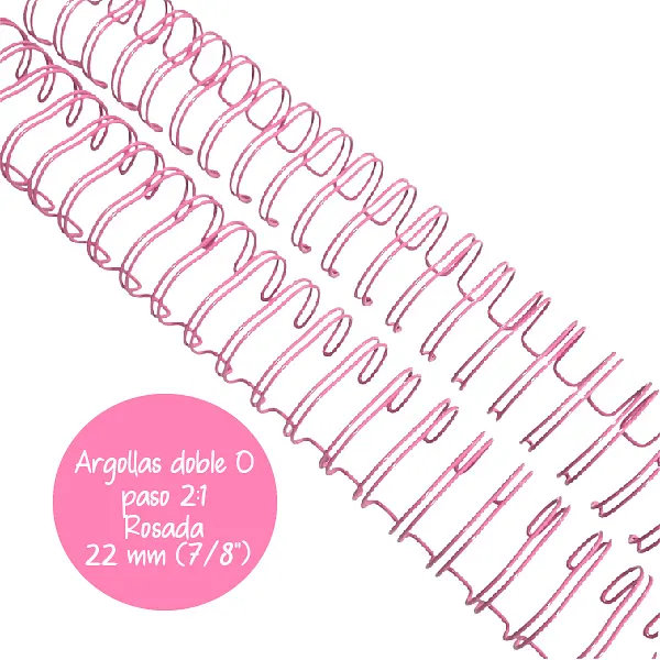 Argollas Para Cinch 7/8 Rosado * 2 Pz (20 Loops)