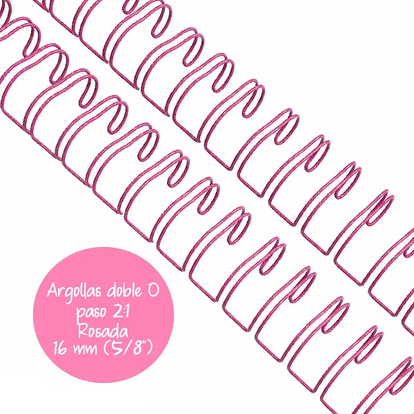 Argollas Para Cinch 5/8 Rosado * 2 Pz (20 Loops)