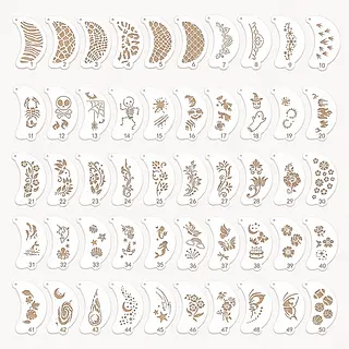 Stencils Pintacaritas * 50 Plantillas