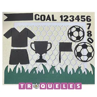 4366 Troquel Cositas De Futbol