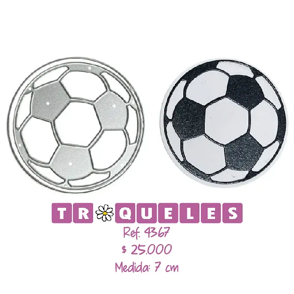 4367 Troquel Balon De Futbol