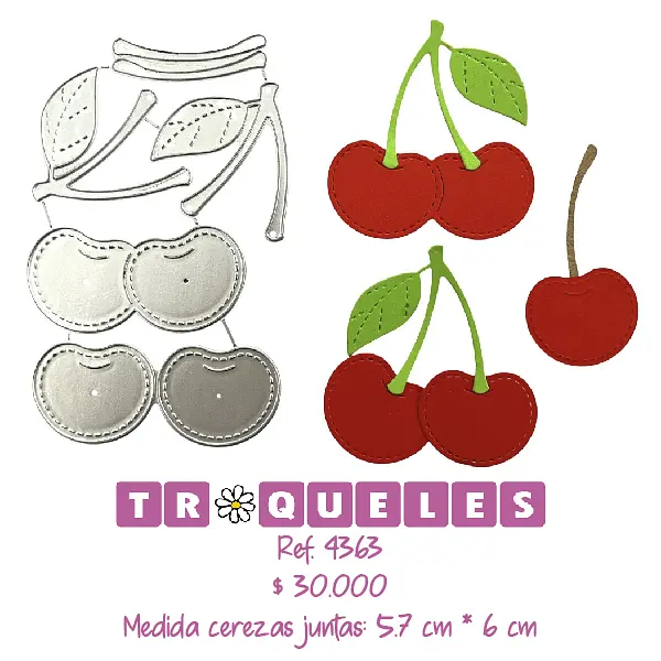 4363 Troquel De Cerezas