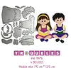4375 Troqueles Niños Leyendo