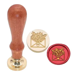 Sello Lacre Sobre Con Flores