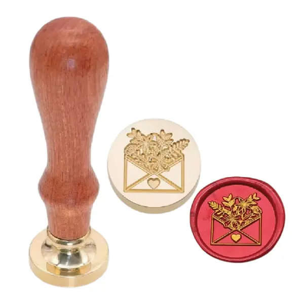 Sello Lacre Sobre Con Flores