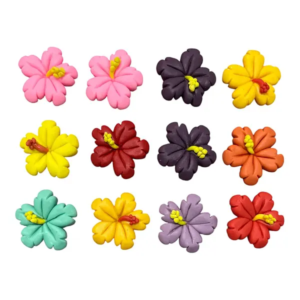 12 Flor Cayena Grande Colores Surtidos