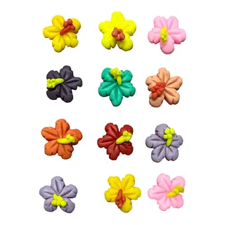12 Mini Flores Cayena Colores Surtidos