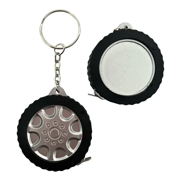 Llavero Llanta De Carro Con Metro