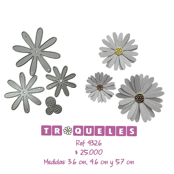 4326 Troquel Margaritas