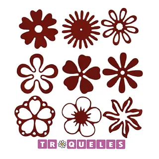 4324 Troquel Mini Flores Varias