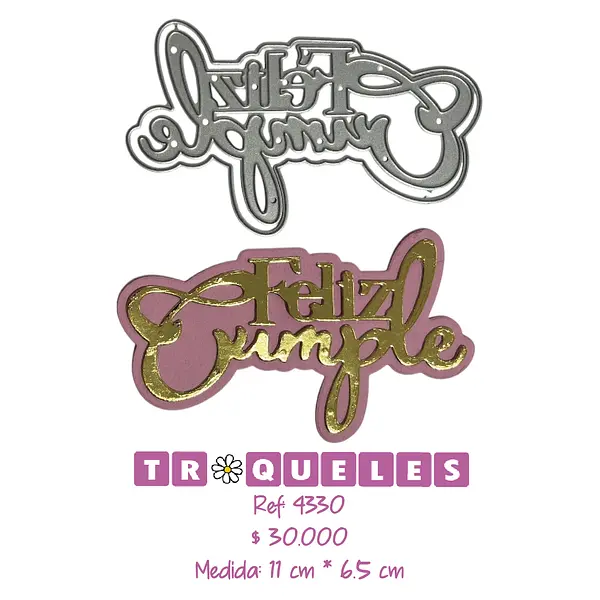 4330 Troquel Feliz Cumple