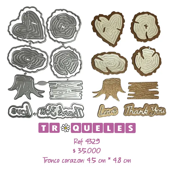 4329 Troquel Troncos