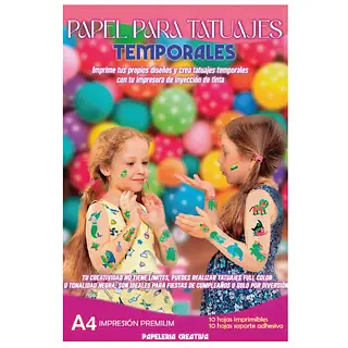 Papel Para Tatuajes Temporales Inkjet