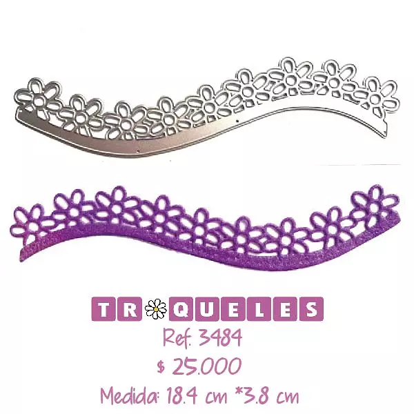 3484 Troquel Orillo Flores