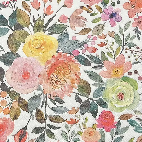 Servilleta Decorativa Flores