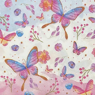 Servilleta Decorativa Mariposas