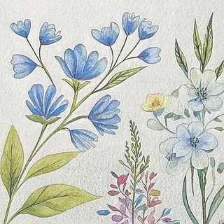 Servilleta Decorativa Flores