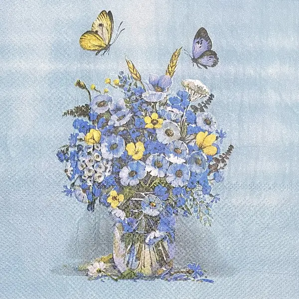 Servilleta Decorativa Florero