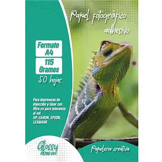 Fotografico Adhesivo 115 Gr *50 Hojas