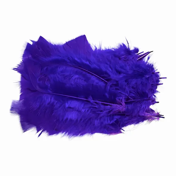 Plumas De Color Morado * 24 Unidades