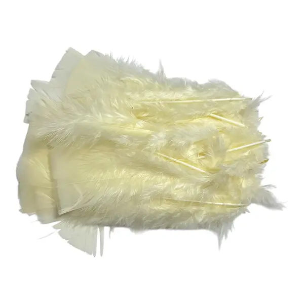 Plumas De Color Beige * 24 Unidades