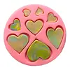 Molde Silicona Corazones