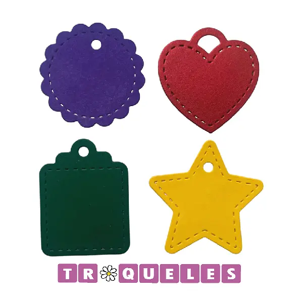 4392 Troquel Tag Formas Varias