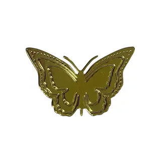 12 Mariposas Pequeñas Doradas