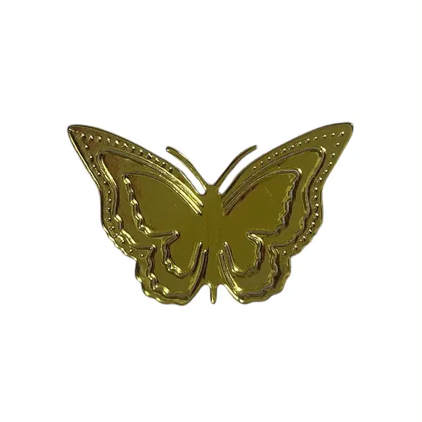 12 Mariposas Pequeñas Doradas