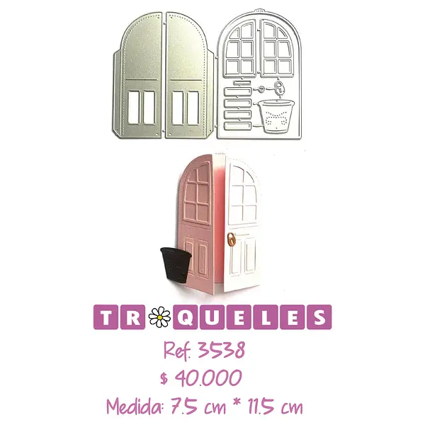 3538 Troquel Puerta Con Matera