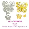 T2047 Troquel Mariposas * 3 Pz