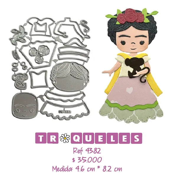 4382 Troquel Frida Khalo