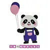4381 Troquel Oso Panda Con Globos