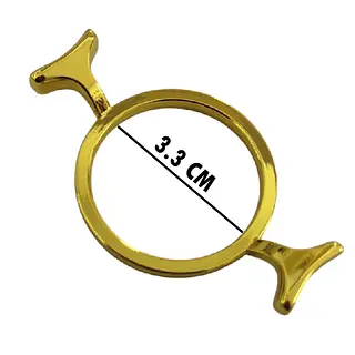 Base Metalica Circulo Para Sello 2.5 Cm