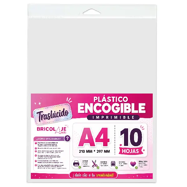 Plastico Encogible Imprimible Inkjet