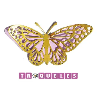 4407 Troquel Mariposa Con Fondo