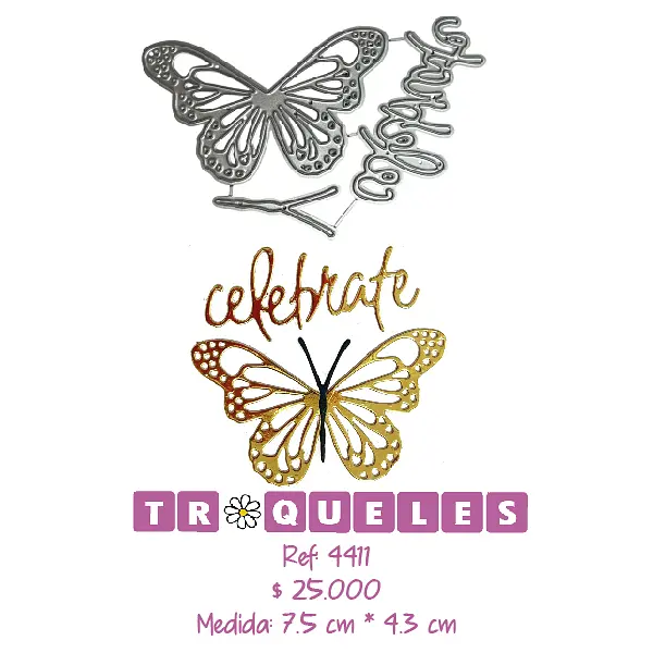 4411 Troquel Mariposa Celebrate