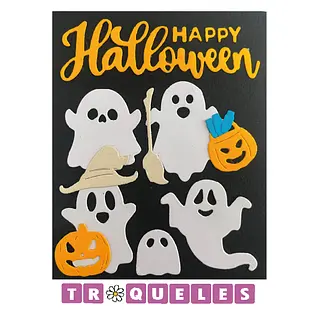 4405 Troquel Happy Halloween Fantasmas
