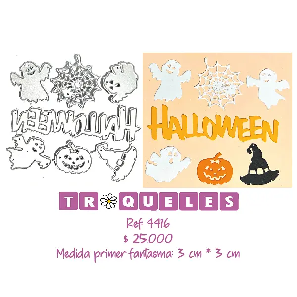 4416 Troquel Halloween Fantasmas