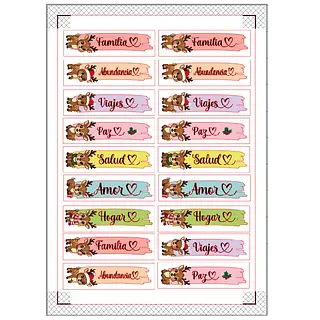 Archivo Stickers Para Velas Motivo Renitos