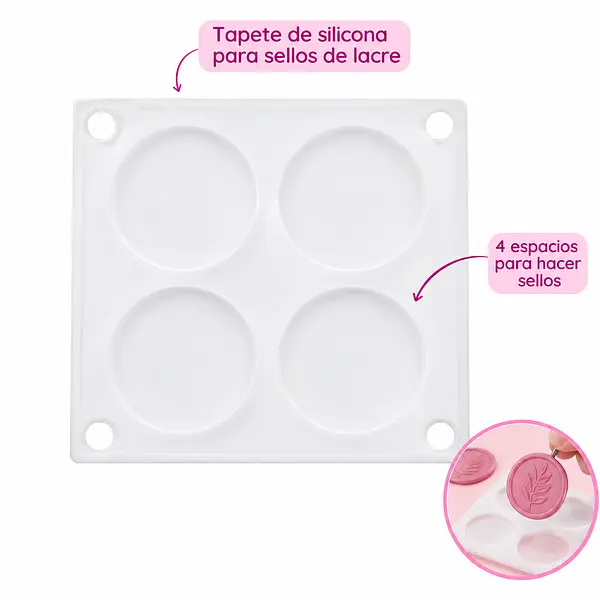 Alfombrilla Silicona 4 Cavidades