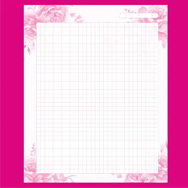 100 Hojas Para Agendas Rosas