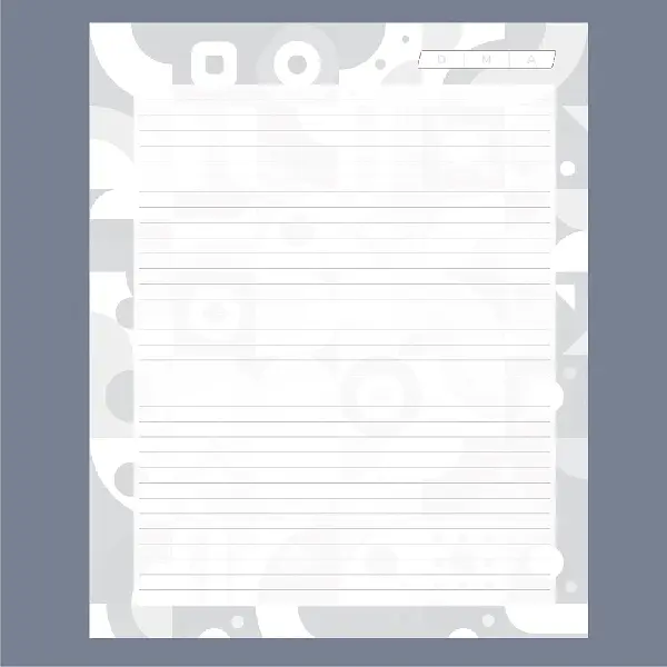 100 Hojas Para Agendas De Hombre Circulos