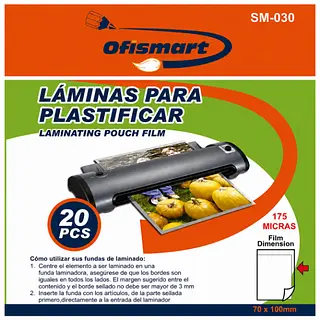 20 Bolsillos Laminacion Tipo Carnet