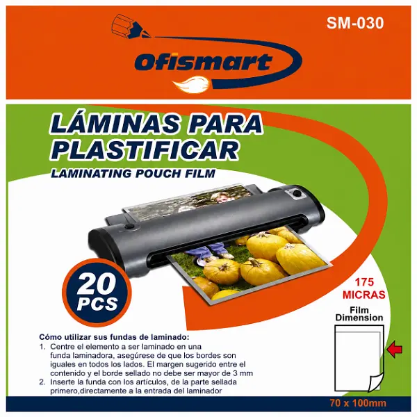 20 Bolsillos Laminacion Tipo Carnet