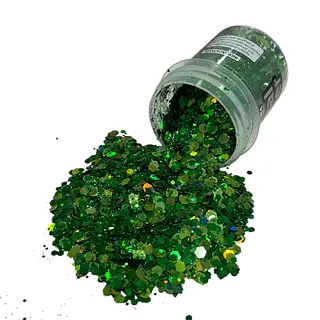 Escarcha Crystal Lazer Verde Navidad