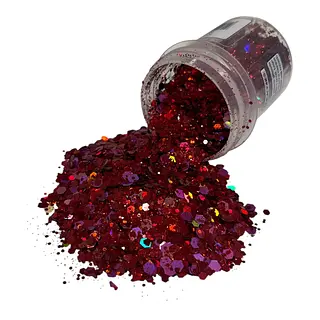 Escarcha Crystal Lazer Rojo