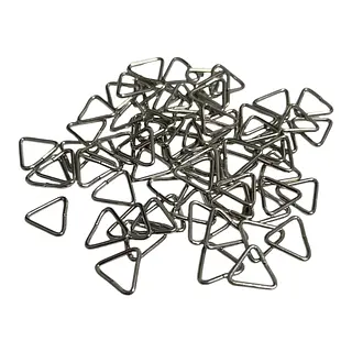 Triangulos Para Llaveros Plateados